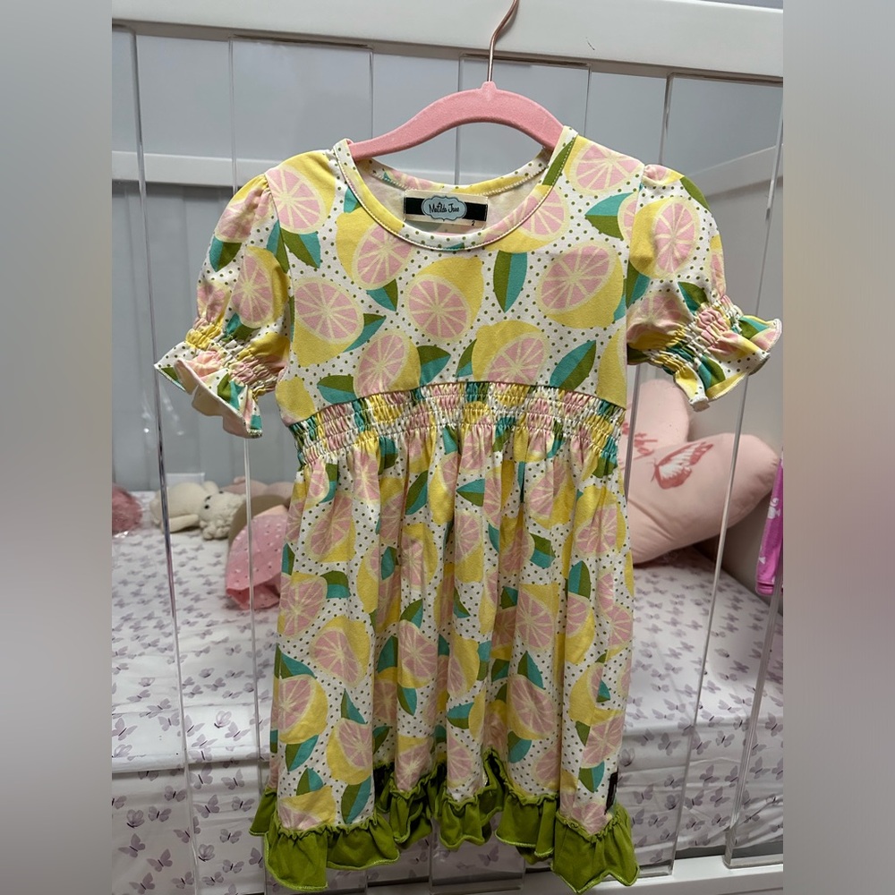 Matilda Jane lemon dress. EEUC.